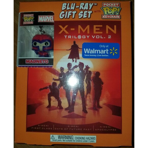 X-Men Trilogy Vol. 2 Blu-ray Gift Set with Pocket Pop! Keychain Magneto - NEW! - Picture 1 of 3